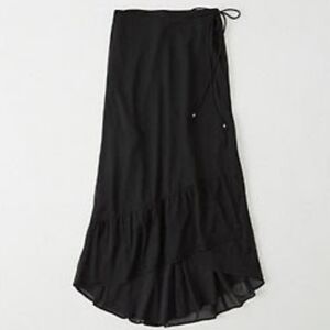 A&F Chiffon Wrap Maxi Skirt